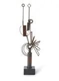 Robert Klippel, No. 264 (1970), 1970, brazed and welded steel, geometric sections, found objects