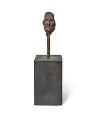 Mike Parr, Bronze Liars (Minus 1 to Minus 16) (1996), 1996, bronze, beeswax and wood, edition 3 of 3