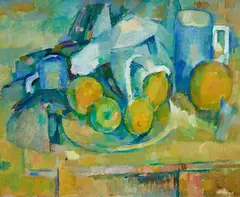 John Passmore, Still Life with Fruit and Jug, oil on canvas