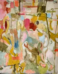 John Passmore, Nudes, oil on cardboard