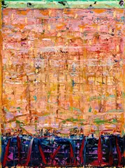 XU (1994) by Michael Johnson, 1994, oil on canvas, sold Oct 2019
