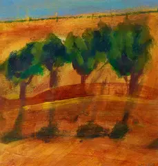 David Larwill, Summer Series 3 1989, 1989, oil on canvas on board