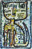 David Larwill, Le Chat (1988), 1988, gouache on paper