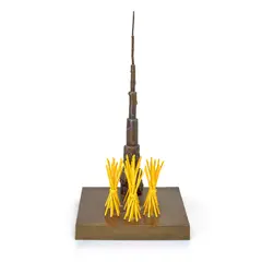 Harvest (1990) by Peter D. Cole, 1990, painted bronze and brass, sold Oct 2019