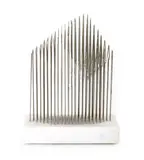Lincoln Austin, Becoming 2012, 2012, stainless steel and marble