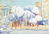 Gunter Christmann, From Streets of Darlo Series No. 1 1994, 1994, watercolour on paper