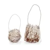 Lorraine Connelly-Northey, Narrbong (String Bag) (2007), 2007, chicken wire and emu feathers (2)