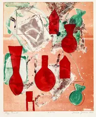Denise Green, Story: June # 1 2000, 2000, etching, ink , pastel