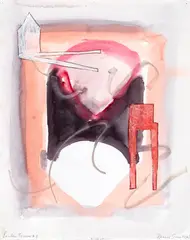 Denise Green, London Towers #3 1996, 1996, watercolour and pastel on paper