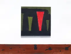 To G. M. (1991) by Dale Hickey, 1991, pastel on paper, sold Oct 2019