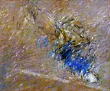Robert Hollingworth, Blue Flash 1991, 1991, oil on linen