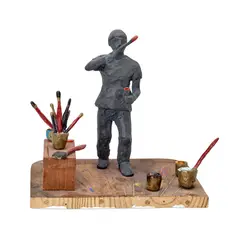Tim Jones, That Rhythm Again ! 1999, 1999, bronze and oil