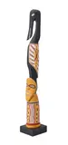 Yikaki Maymuru, Bird and Spirit Figure (1989), 1989, painted wood