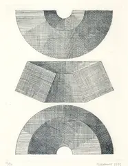 Clement Meadmore, Untitled 1992, 1992, etching on paper, edition 12 of 50