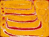 Eubena Nampitjin, Kinyu (2003), 2003, synthetic polymer paint on linen