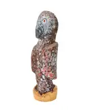 Angelina Pwerl Ngal, Night Owl - Kula Kul (1997), 1997, synthetic polymer paint on wood