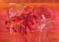 Fiona Omeenyo, Sunset 2004, 2004, synthetic polymer paint on canvas