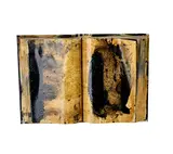 Guiseppe Romeo, Carpentry Lesson No. 2 1991, 1991, enamel, bitumen, paper and leather