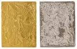 Kimio Tsuchiya, Gold on Ash (1998), 1998, ash and gold on canvas