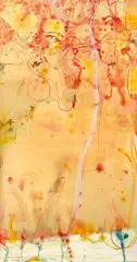 Spring (2002) by John Olsen, 2002, watercolour and crayon on paper on canvas, offered Aug 2019