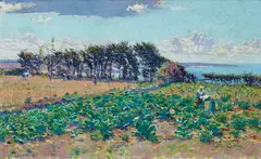 Landscape, between the Counties of Morbihan and Finistère 1889 by E. Phillips Fox, 1889, oil on canvas, offered Aug 2019