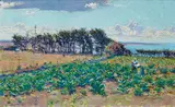 E. Phillips Fox, Landscape, between the Counties of Morbihan and Finistère 1889, 1889, oil on canvas