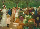 Ethel Carrick, The Market 1919