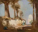 Cairo (1897) by Arthur Streeton, 1897, oil on canvas, sold Aug 2019