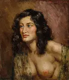Rita by Norman Lindsay, oil on canvas on board, sold Aug 2019