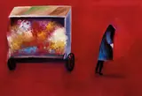 Flower Seller 1964 by Charles Blackman, 1964, oil on paper on board, sold Aug 2019