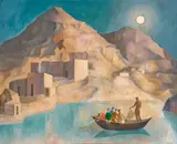 Justin O'Brien, Fishermen (1968), 1968, oil on canvas