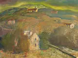Lloyd Rees, The Gold of Burgundy 1974, 1974, oil on canvas