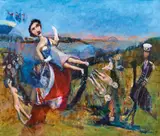 My Deer 1995 by Garry Shead, 1995, oil on composition board, offered Aug 2019