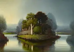 Priory No 2 2008 by Alexander McKenzie, 2008, oil on linen, sold Jul 2019