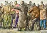 Peter Booth, Painting 1999 (Group of Figures) 1999
