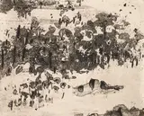 Fred Williams, You Yangs Pond (1963-1964), 1963-1964, etching, aquatint, engraving and drypoint on paper