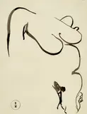 Brett Whiteley, (Nude) (circa 1980), 1980, ink on paper