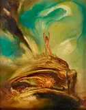 (Figure in Psychoscape) by James Gleeson, oil on composition board, offered Jul 2019