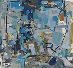 John Passmore, Blue, oil on board
