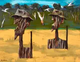 Albert Tucker, Explorers Fording River 1987
