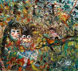 John Perceval, Sheena in the Garden 1966, 1966, oil on canvas