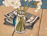 Cressida Campbell, Jonquils and Newspaper (1990)