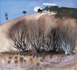 Brett Whiteley, Winter Willows (1979), 1979, watercolour, gouache and ink on card