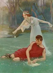 Aby Altson, Inspiration 1899, 1899, oil on canvas