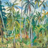Congo Landscape 1945 by Irma Stern, 1945, oil on canvas, sold Apr 2019