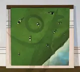 John Kelly, Shadow on Aerial View 2002, 2002, oil on canvas