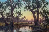 1835-1907, Henry James Johnstone, A Billabong in the Goulburn Valley, Victoria, Australia 1878, 1878, oil on canvas