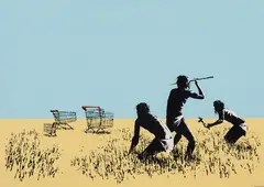 Banksy, Trolleys (2007), 2007, screenprint on paper