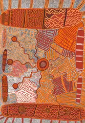 Timmy Payungka Tjapangati, Ngapa Tjkurrpa (Water Dreaming) (1972), 1972, synthetic polymer paint on composition board