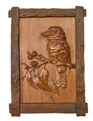 Robert Wilhelm Prenzel, 'Kookaburra' panel, 1926, 1926, Australian native hardwoods